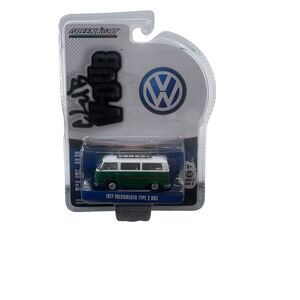 1977 VOLKSWAGEN TYPE 2 BUS SUMATRA GREEN ROOF RACK 1/64 GREENLIGHT FAST SHIPPING